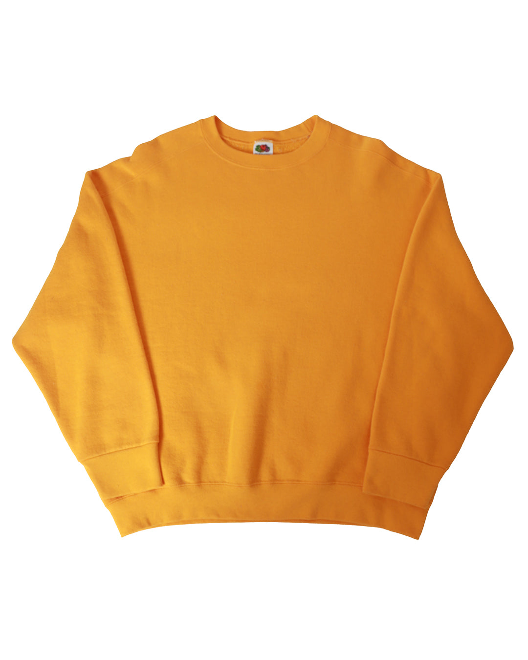 Fruit of the loom long shop sleeve crew neck cropped sweatshirt