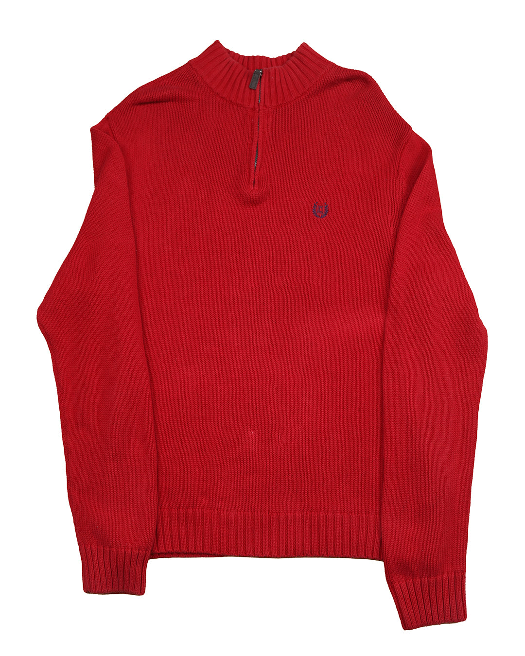 Chaps Quarter Zip Knit Crewneck