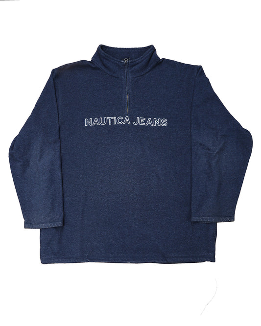 Nautica Jeans Quarter Zip Crewneck