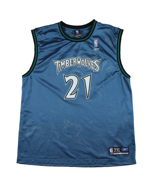 Kevin Garnett #21 Minnesota Timberwolves Basketball Jersey