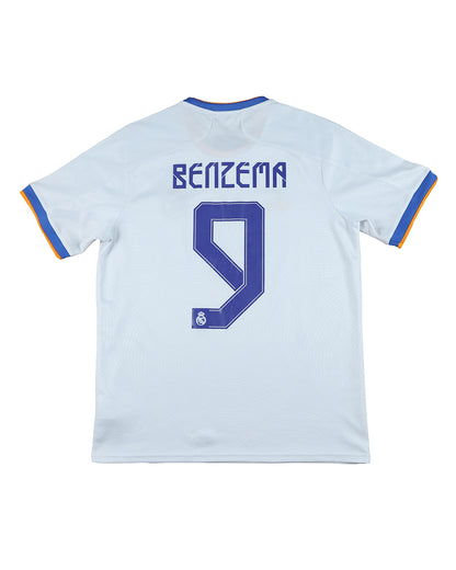 Karim Benzema #9 Real Madrid Home Football Jersey - 2021/2022