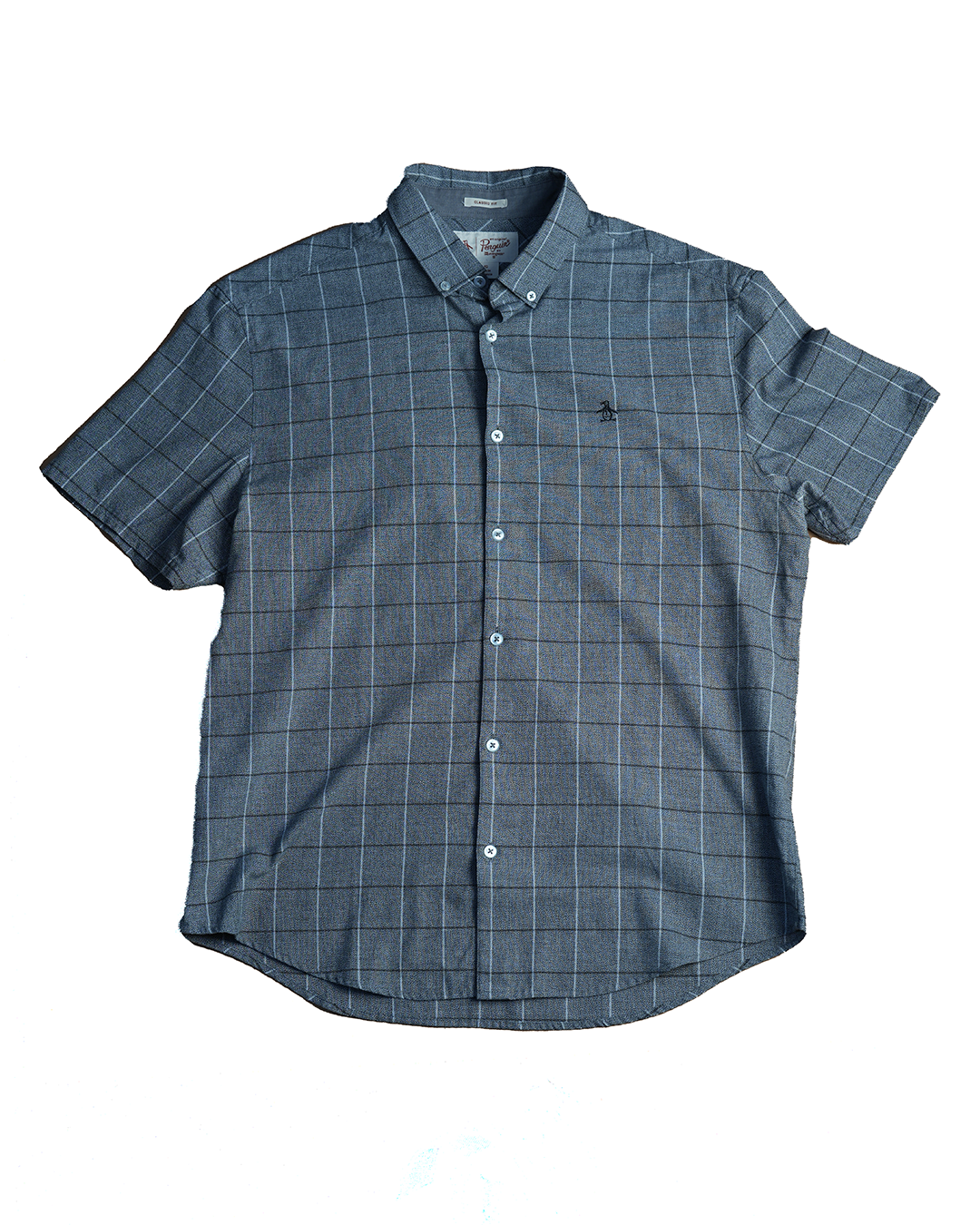 Penguin Button-Up Polo Shirt