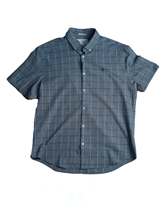 Penguin Button-Up Polo Shirt