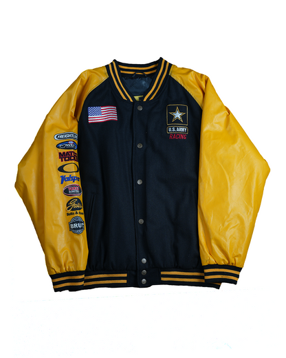 US Army Racing Letterman Jacket