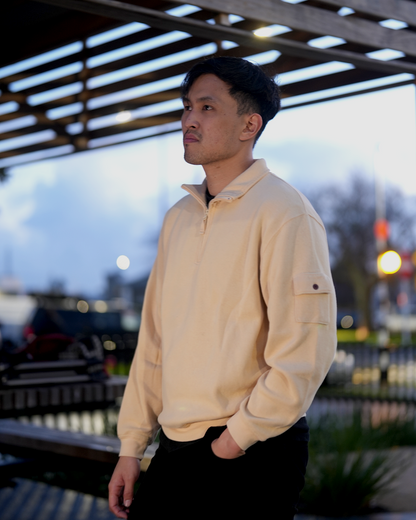 Woolrich Quarter Zip Crewneck