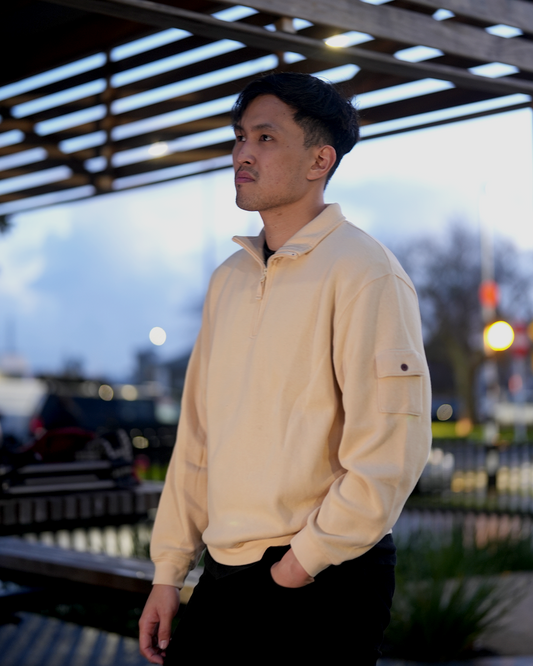 Woolrich Quarter Zip Crewneck