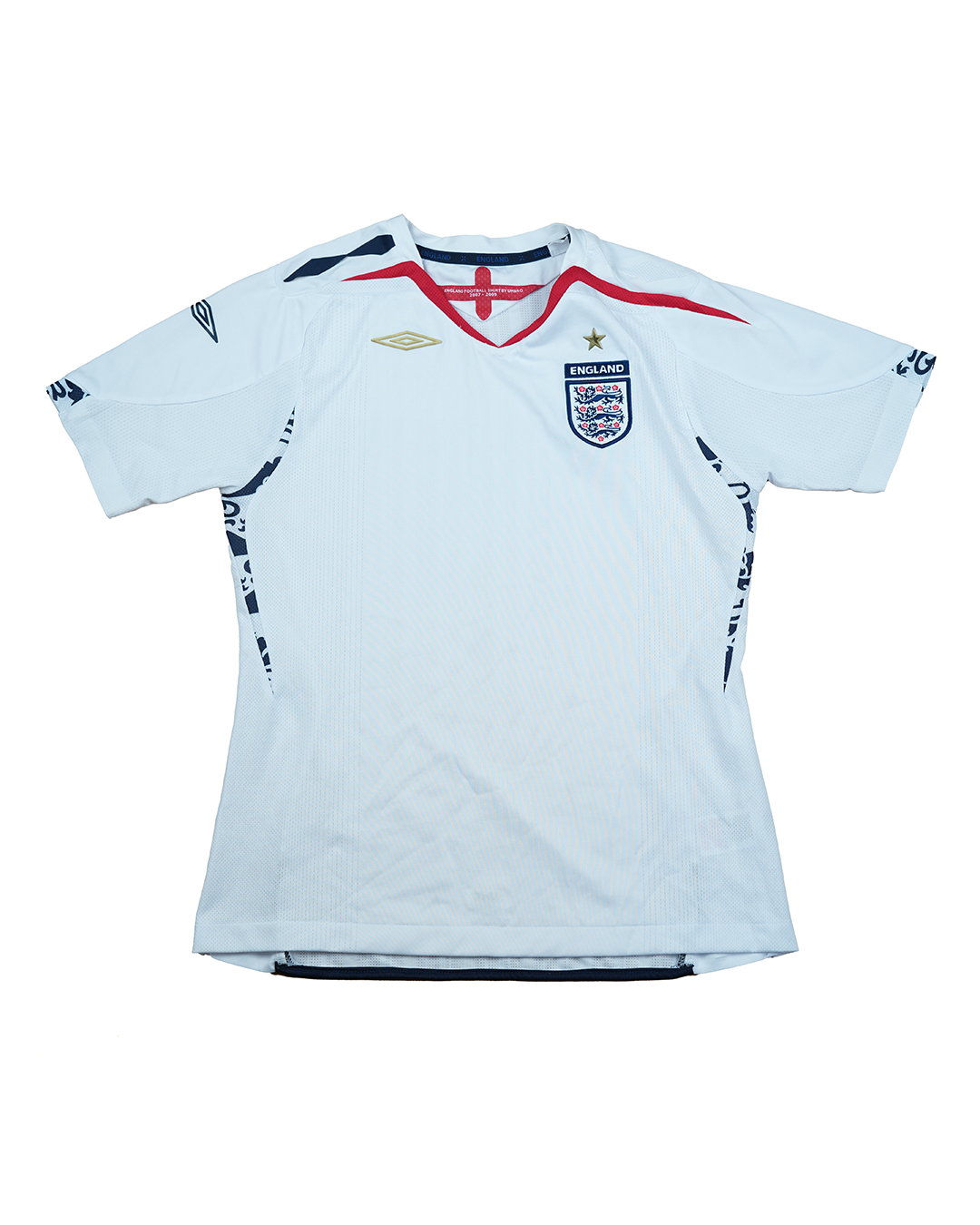 England Home Football Jersey - 2007/2009