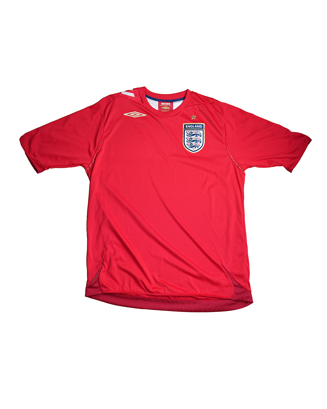 England Home Football Jersey - 2006/2008
